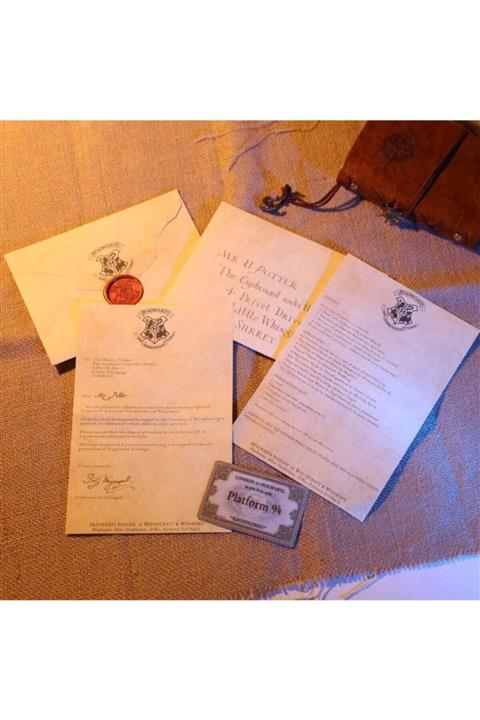 Tam12 Harry Potter Filmi Hogwarts Ekspress Kabul Mektubu Davet Mektup Bilet Seti