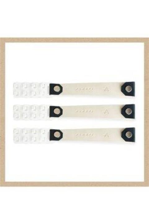 Özasya AVM Deri Maske Tutucu Aparat, Iki Ucu Çıtçıtlı - 3 Adet - \