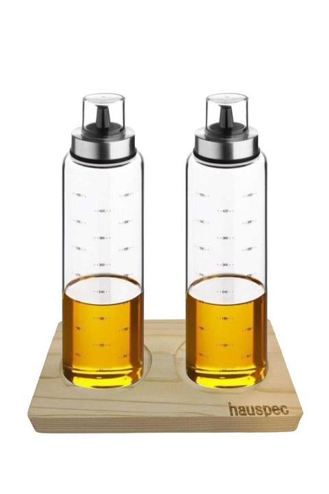 HAUSPEC Ahşap Yağdanlık Altı 18x10 cm Çap 7 cm