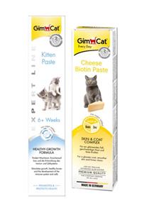 Gimcat Kitten Yavru Kedi Vitamin Macunu 50 gr + Cheese Paste Biotin Peynirli Kedi Macunu 50 gr