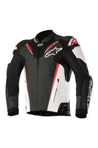 Alpinestars Atem V3 Siyah/beyaz/kırmzı Deri Motosiklet Montu