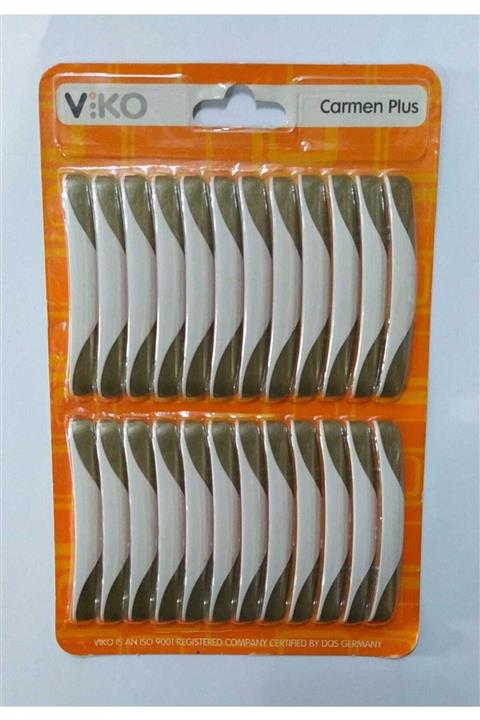 VİKO Carmen Plus Kordon Beyaz Saten Dore Kordon 12 Çift