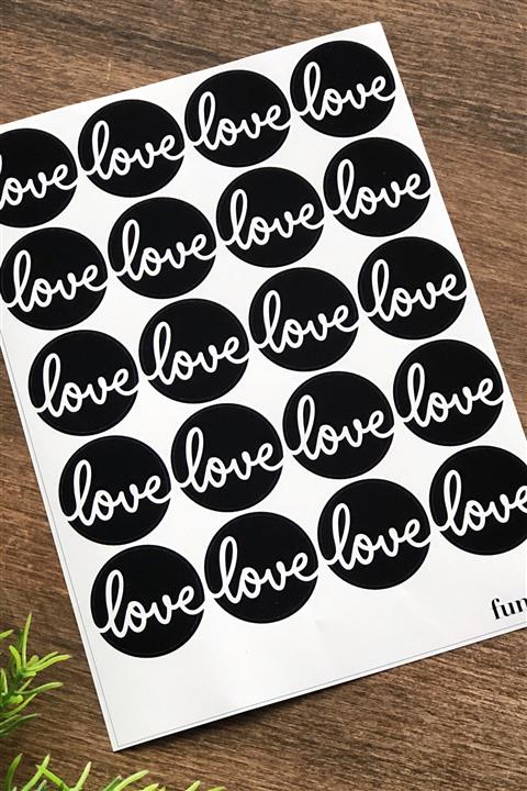 Funbou Sticker, love / 2 sayfa