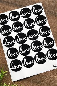 Funbou Sticker, love / 2 sayfa