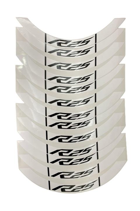 monero Yamaha Yzf R25 Jant Şeridi Beyaz Siyah