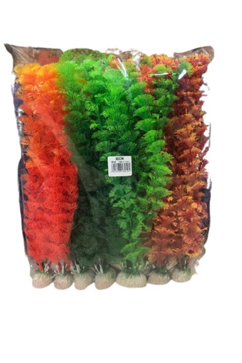 Mixpet Plastik Yapay Akvaryum Bitkisi 30 Cm 10 Adet