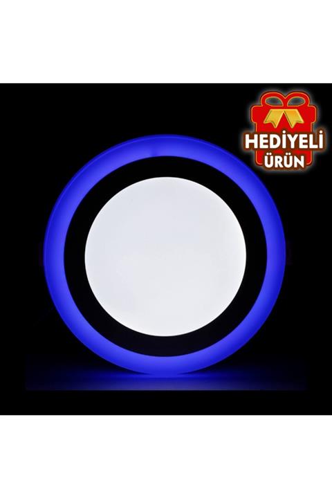 10EN 6 Watt (3+3) Çift Renkli Led Panel Spot Lamba 2 Li Paket