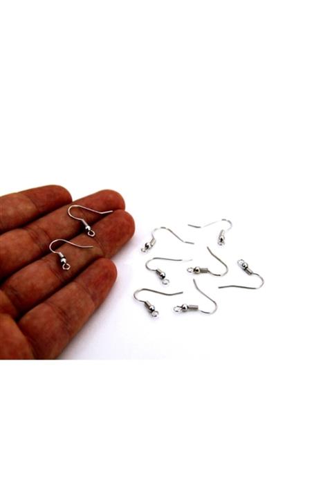Ertürk Metal Aksesuar 18x20 mm Küpe Kancası Nikel Kaplama, #193n 100 adet