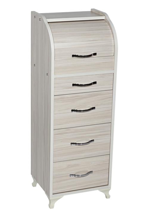 ERZAKDOLAPLARI 4 Çekmece Ekmeklik Beyaz Erik