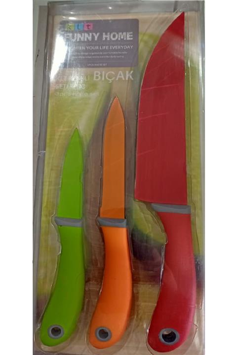 klt Renkli Bıcak Seti 3 Parça