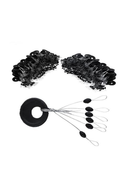 POWEREX 50li Paket Siyah Kauçuk Small - Küçük Boy Şamandıra Stoperi - 6lı