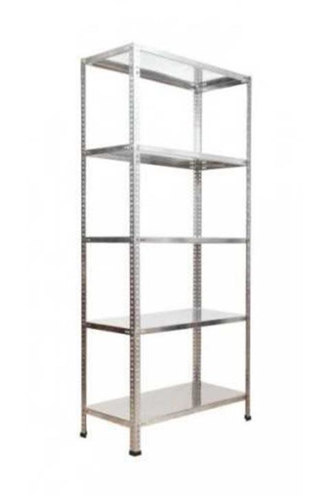 Herrafburada Galvanizraf 5 Katlı Galvaniz Çelik Raf Arşiv Rafı Depo Rafı Kiler Rafı 31x75x200
