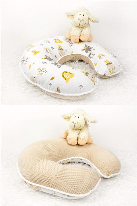 Babynest Emzirme Yastığı Ve Destek Minderi Geyik Pikeli