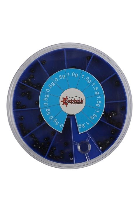 CAPTAIN Kurşun Kutu 6593 Yuvarlak Yarık Model 150 Gr