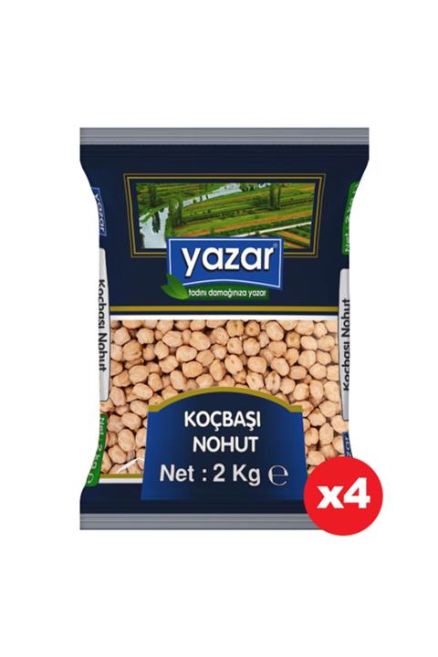 YAZAR Koçbaşı Nohut 2 Kg X 4 Paket