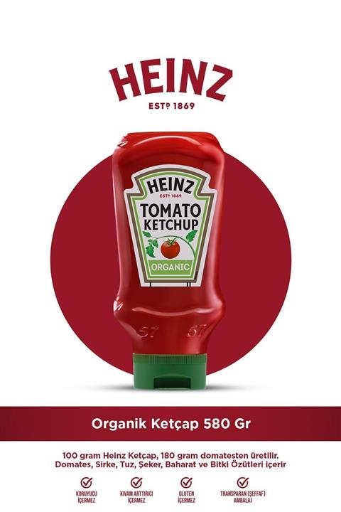 Heinz Organik Ketçap 580 Gr