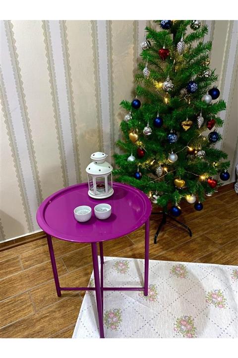 İnka DESİGN Börü Metal Sehpa-mor