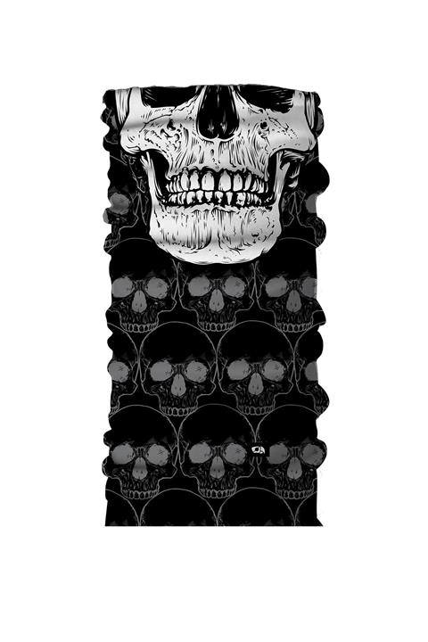 Pirate & Parrot Skull Twist Unisex Dikişsiz Motor Bisiklet Yüz Maskesi Bandana