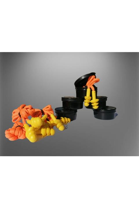 WÖRF 5 Adet Ipli Silikon Kulak Tıkacı + Saklama Kutusu (ce Belgeli) Çam Tipi