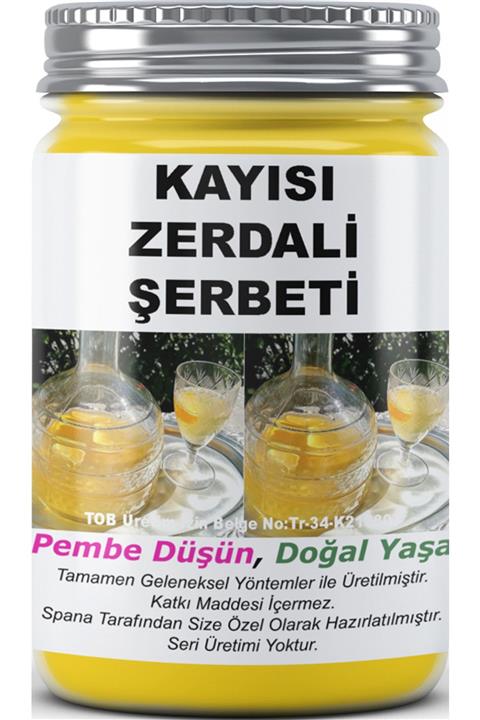 SPANA Kayısı Zerdali Şerbeti Ev Yapımı Katkısız 500ml