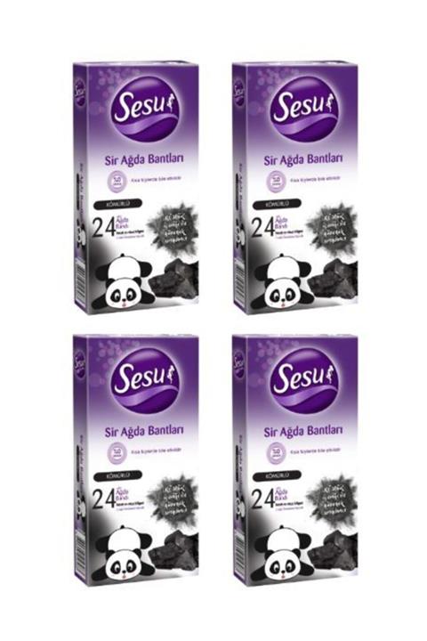 Sesu Ağda Bandı Kömürlü 24 Lü x 4 Adet 123308