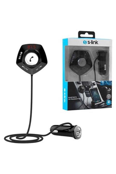 SLINK Sl-bt232 Led Ekran Usb+tf Desteği 2.1a Bluetooth Destekli Fm Transmitter