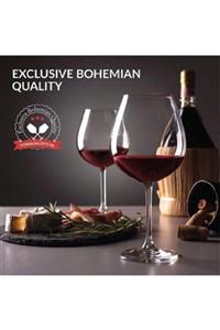 BOHEMİA CRYSTALITE Banquet Burgundy 650 Ml.2 Adet Ayaklı Kırmızı Şarap Kadehi.