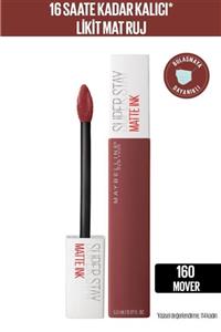 Maybelline New York Super Stay Matte Ink Likit Mat Ruj - 160 Mover - Kahverengi