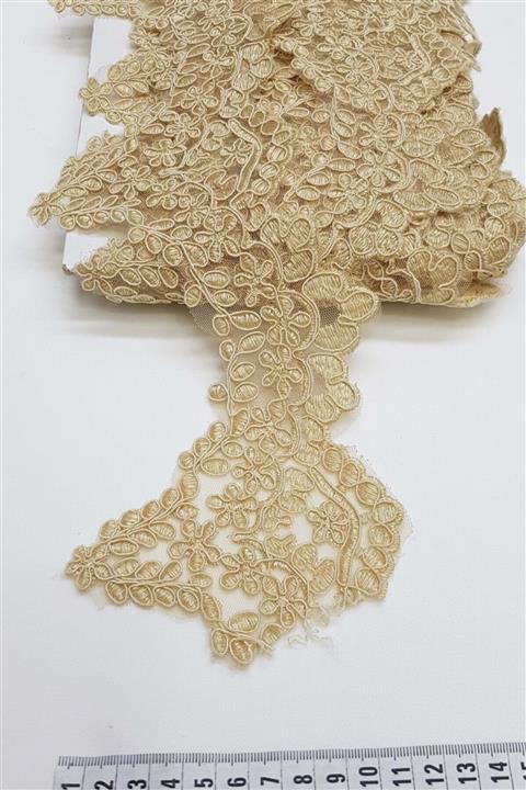 Hayalperest boncuk Vizon Fransız Güpür Kenar Dantel