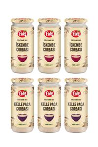 FİDE 3 Adet Işkembe Ve 3 Adet Kelle Paça Çorbası 6 X 480 ml
