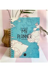 Mutlumu My Planner Yazılı Travel Tasarımlı Konuşan Spiralli Planlayıcı Ajanda