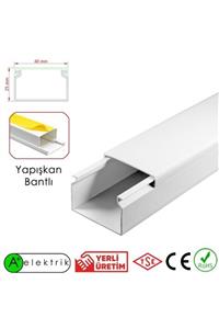 A Plus Elektrik 40x25 Mm Beyaz 20x2m=40m Yapışkan Bantlı Kablo Kanalı