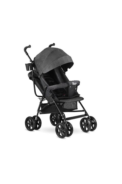 BabyHope Sa-7 Tam Yatarlı Baston Bebek Arabası Siyah
