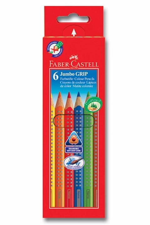 Faber Castell 6 Renk Jumbo Grip Kuru Boya