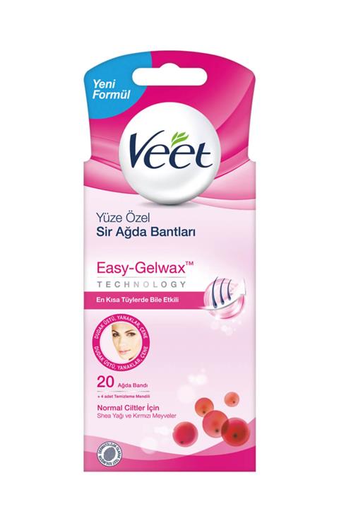 Veet Sir Ağda Bantları Yüze Özel 20 Adet Shea Yağı