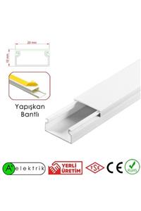 A Plus Elektrik 20x10 Mm Beyaz 50x2m=100m Yapışkan Bantlı Kablo Kanalı