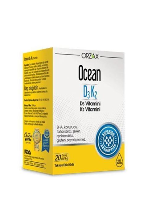 Orzax Ocean D3k2 Vitamin Damla 20 Ml