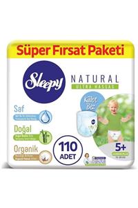 Sleepy Natural Külot Bez 5+ Numara Junior Plus Süper Fırsat Paketi 110 Adet