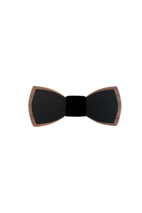 Hipster Deer Erkek Ahşap Papyon Siyah Çerçeveli