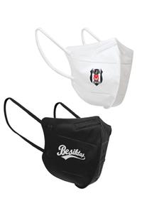 Beşiktaş Lisanslı Çocuk Siyah N95 Small Size N'fes 95 Maske Ce Ve Iso Belgeli 2 Kutu 20 Adet