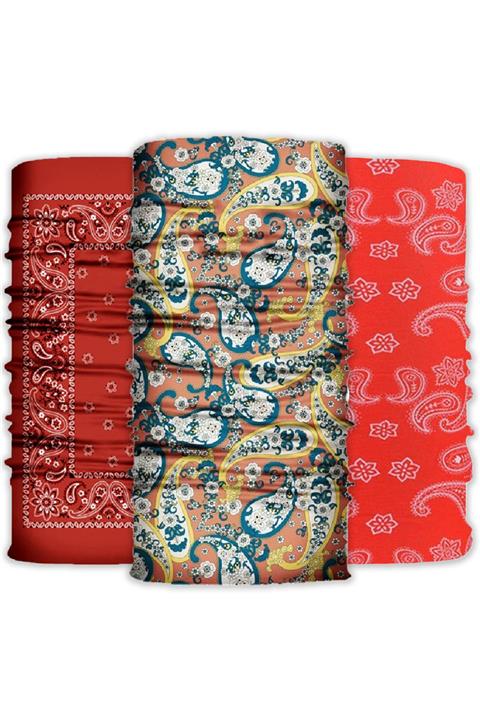Knmaster Buff Bandana Boyunluk Maske Türk Markası 3'lü Paket