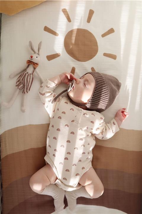 BABYBEK Bohem Seri Güneş Organik Müslin 120×120