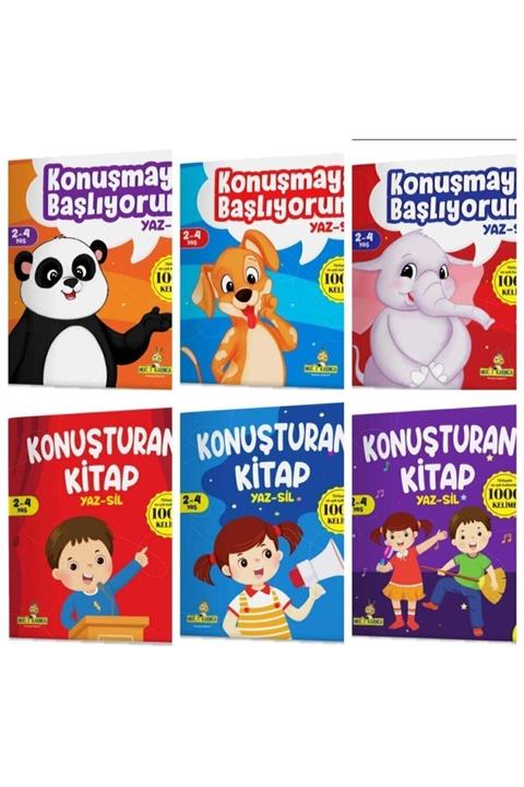 yükselen zeka Yükselen Zeka Konuşmaya Başlıyorum Ve Konuşturan Kitaplar Yaz-sil 6 Kitap 4 Kalem