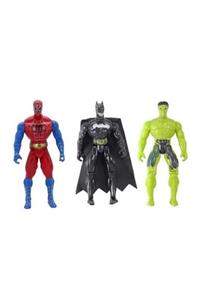 SPIDERMAN + Batman + Hulk 3'lü Set