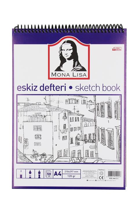 Monalisa Eskiz Defteri A4 120 G 50 Yp