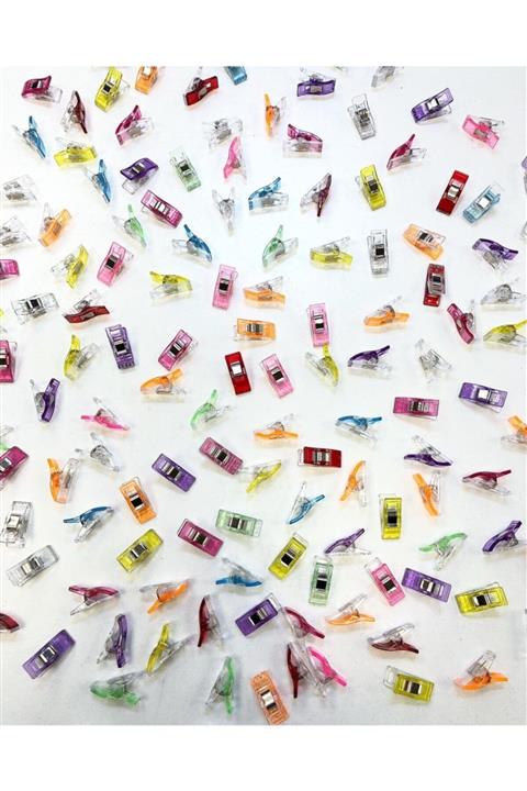 KRC TEKSTİL Küçük Boy Kumaş Mandalı 10 Adet