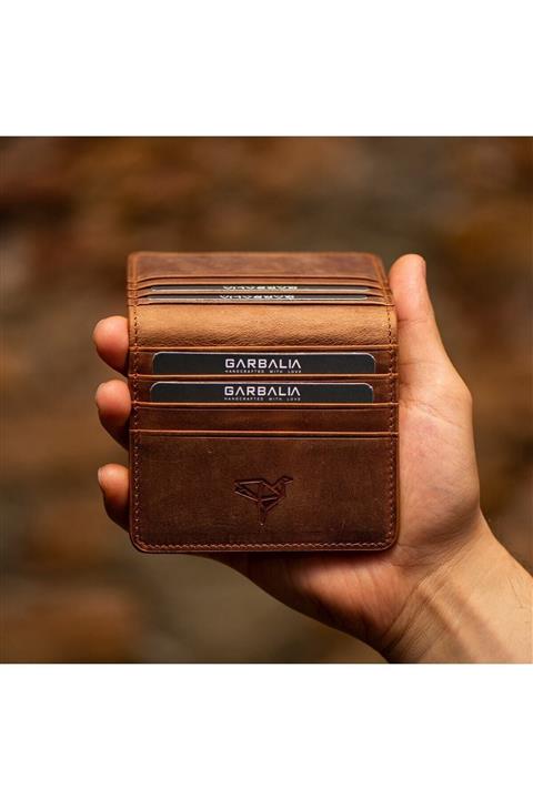 Garbalia Vintage Deri Kartlık & Para Portföy Taba