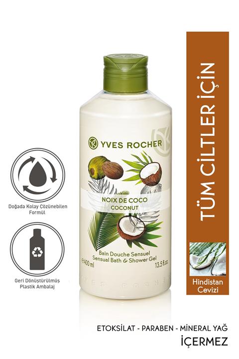Yves Rocher Duş Jeli - Hindistan Cevizi - 400ml