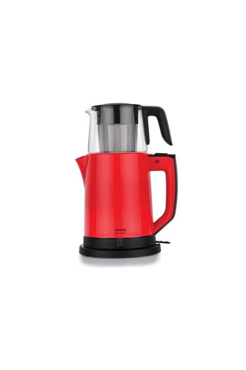 Schafer Optimal Elektrikli Çay Makinesi-kırmızı