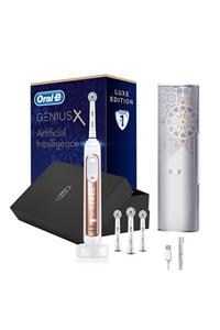 OralB Genius X AI Art of Brushing RoseGold Şarj Edilebilir Diş Fırçası